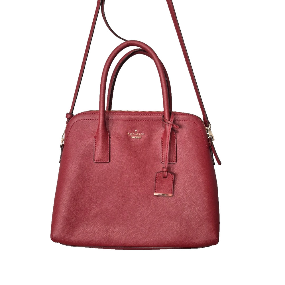 Kate Spade Cameron Street Margot Purse Handbag Red Detachable Crossbody 14x11x5